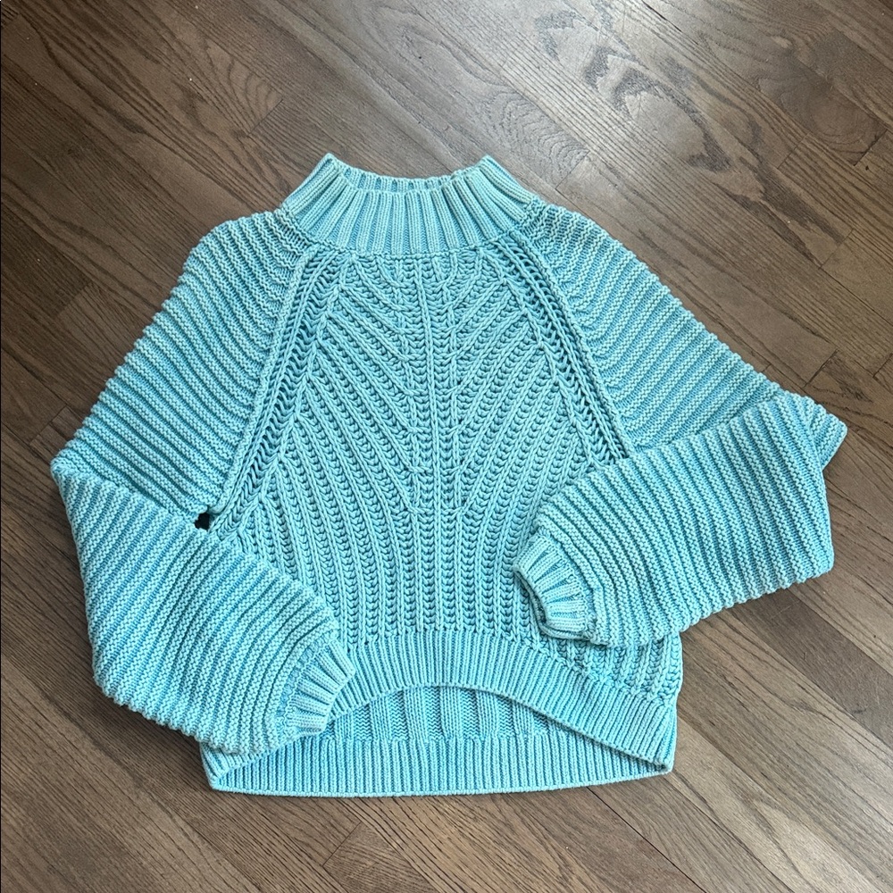 Free People Cable Knit Pullover Sweater
